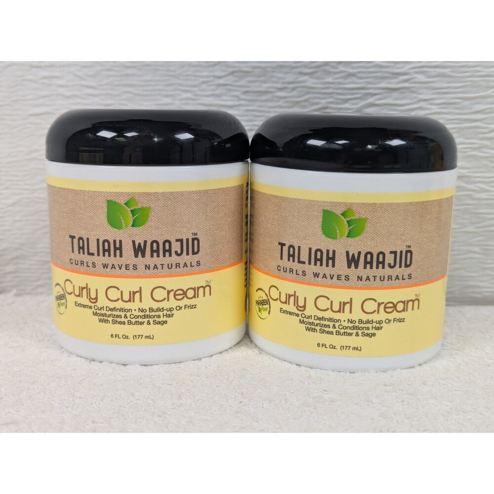 Taliah Waajid - Curly Curl Cream - 6 oz - Shea Butter Anti-Frizz - 2 Pack